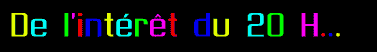 De l'intÃ©rÃªt du 20h...