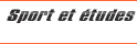 Sport et études