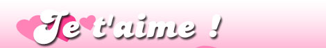 Je t'aime !