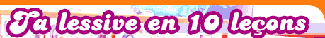 Ta lessive en 10 leçons