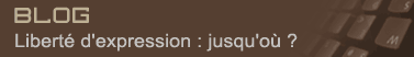 BLOG - Liberté d'expression : jusqu'où ?